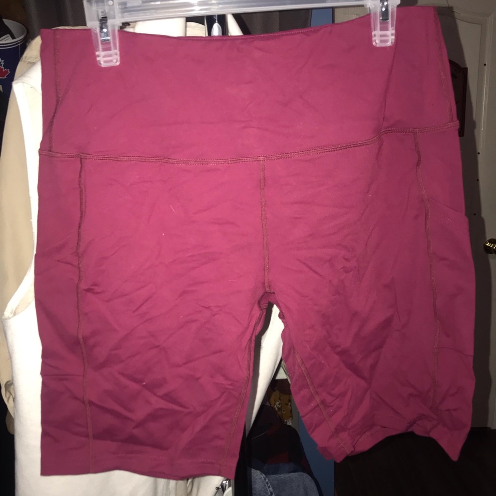 Biker Shorts- Maroon High Waisted XL (Amazon)